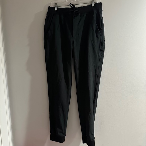 Birddogs Pants - BirdDog Joggers Black Size L Athleisure Pants Zip Pocket Drawstring Waist